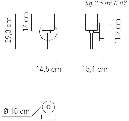 AXOLIGHT Настенный светильник Pyrex® Spillray sun-id-1470156 - Вид №2