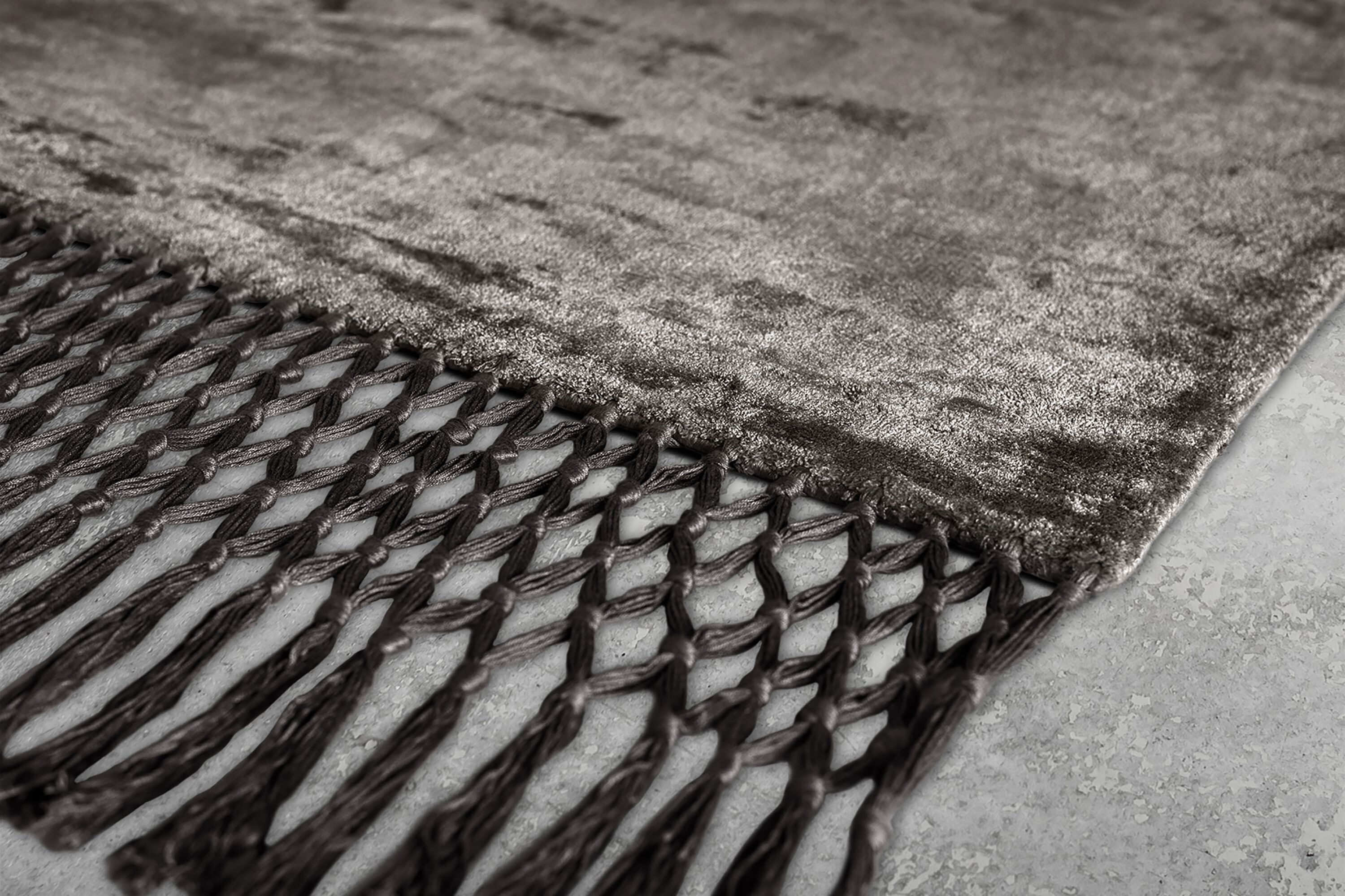 Шелковый прямоугольный ковер ручной работы Baxter FRINGES ARCH-00063107 - Вид №5