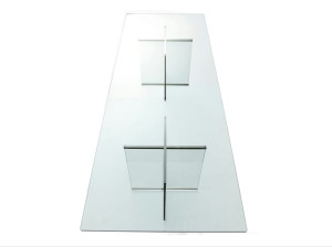 Прямоугольный стол для собраний из хрусталя