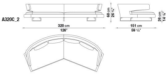B&B Italia Диван из ткани Arne sun-id-1450327 - Вид №7