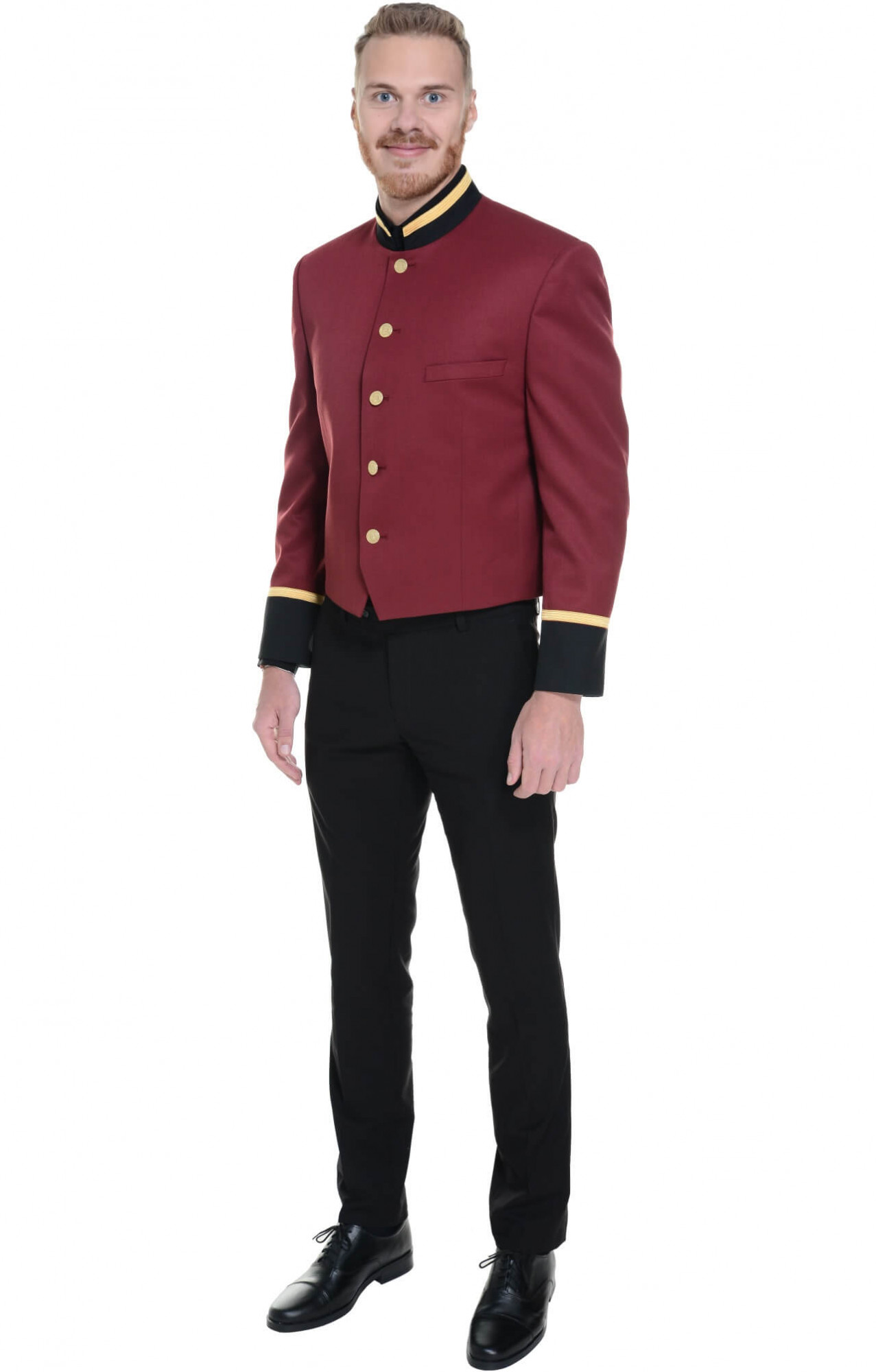 69804 Пиджак укороченный - френч  Швейцар bordeaux El-Risto  Бренд "El-Risto" (Эль Ристо), каталог товаров размер 46/170 