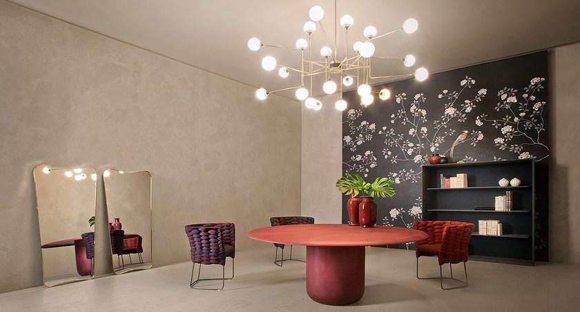 Paola Lenti Круглый обеденный стол из стали  B102a  - Вид №4