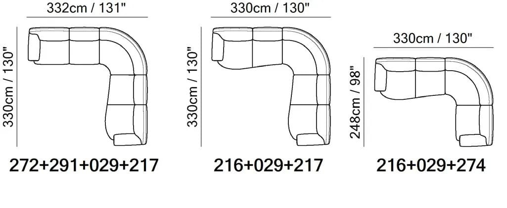 Кожаный угловой диван Natuzzi Italia память ARCH-00080548 - Вид №6
