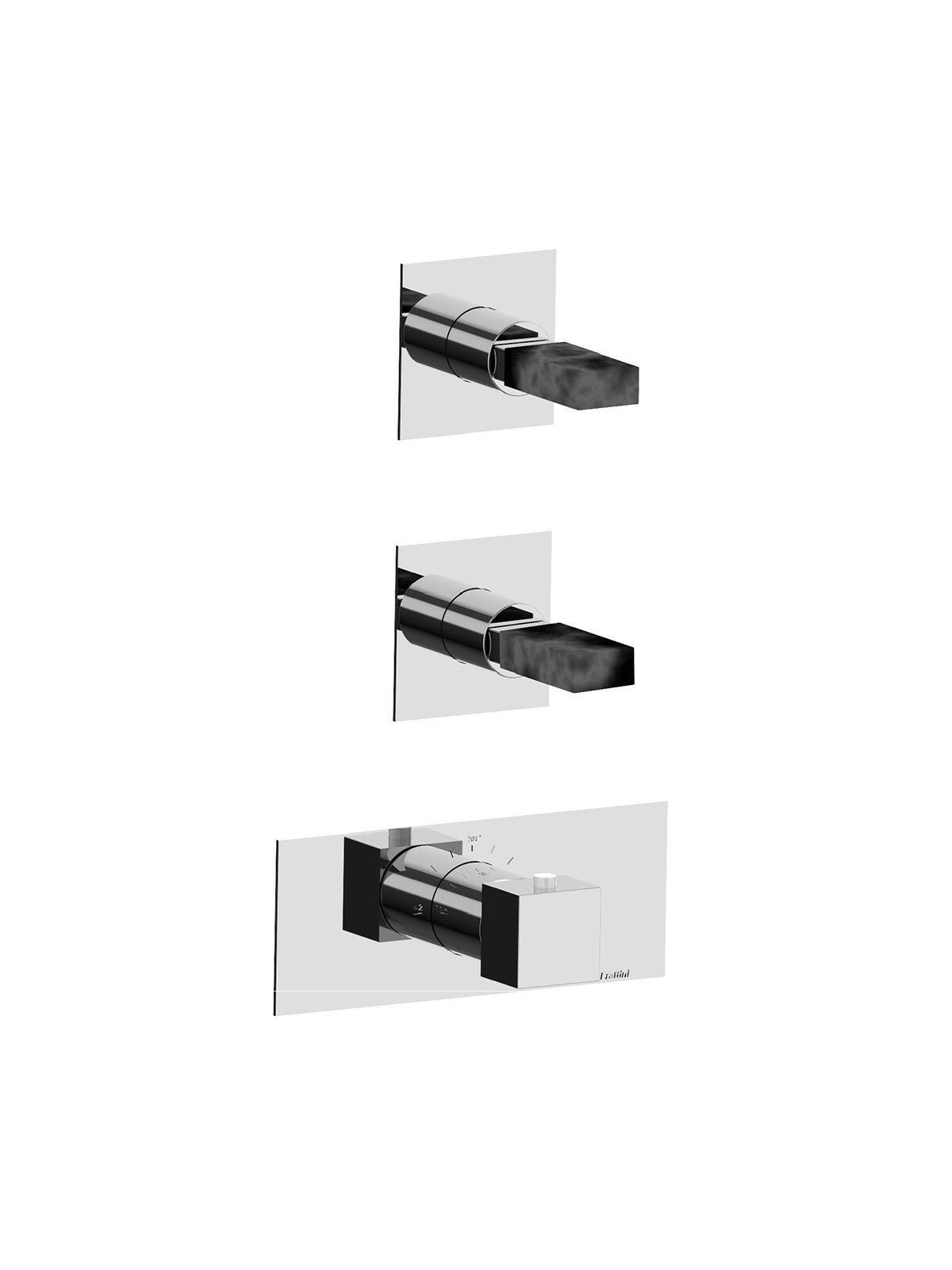 3 отверстия термостатический встраиваемый смеситель для душа Rubinetterie Frattini отдельная эстетика ARCH-00000621 - Вид №7