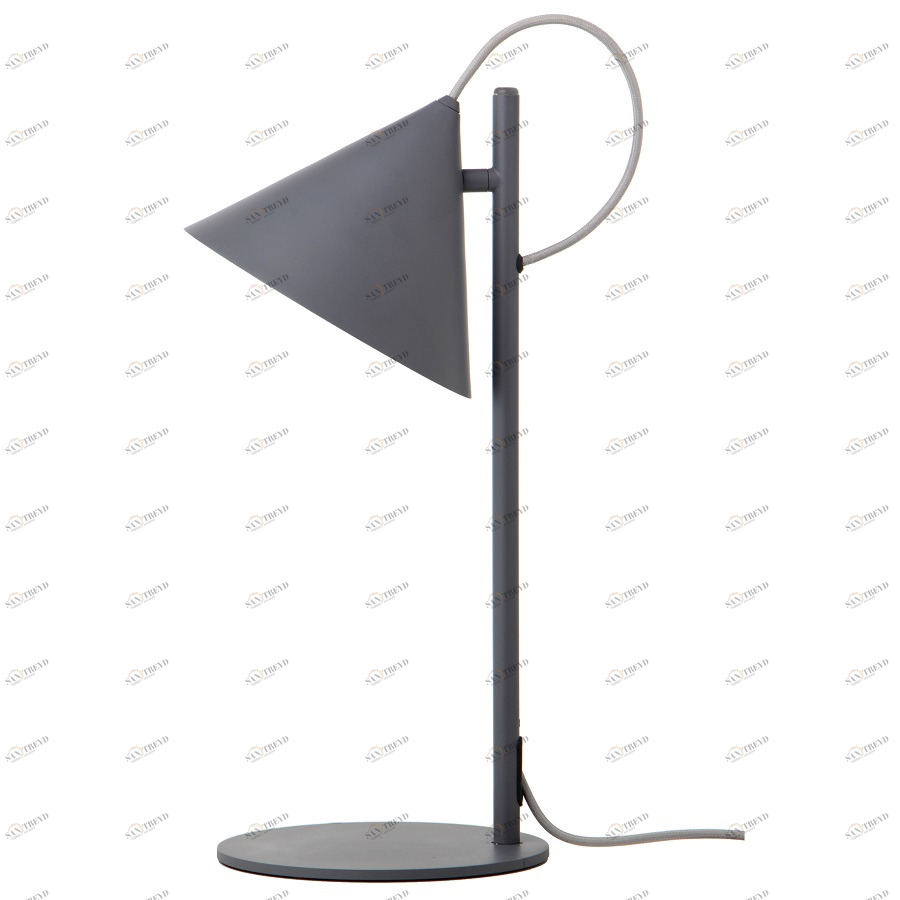 Лампа настольная серая 47х23 см Benjamin 2493_276011 FRANDSEN  00-3880808 Серый 