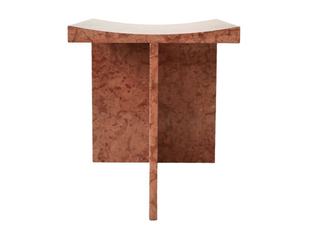 Верона красный мраморный табурет Pistore Marmi Pistore Marmi X McGannon Saad ARCH-00116748
