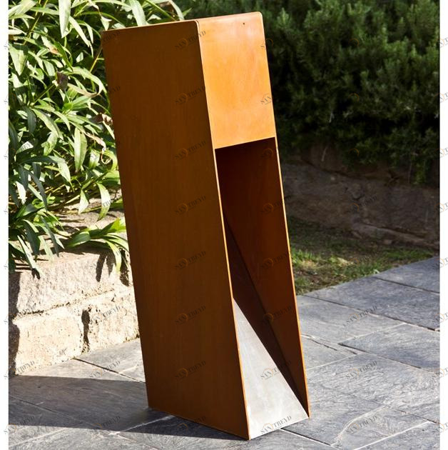 URBIDERMIS Светодиодный столбик Corten ™ для общественных мест sun-id-1403164