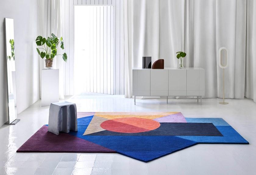 GAN Шерстяной коврик с геометрическими мотивами Hand knotted sun-id-1490957 - Вид №1