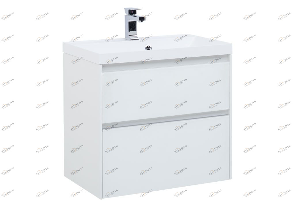 Тумба под раковину Aquanet Гласс 70 белый 00206700