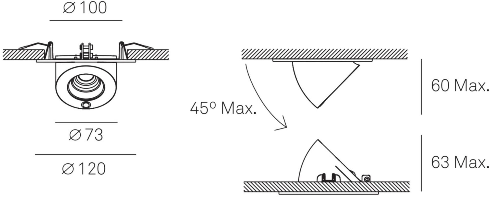Milan Iluminacion Регулируемый встраиваемый светодиодный светильник Bridge 6357 - Вид №2