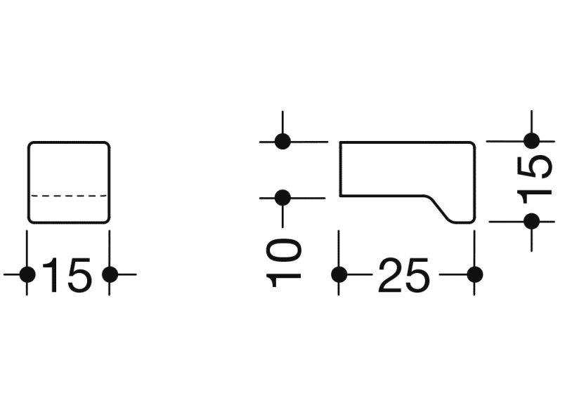 547.15 мебельная ручка HEWI USA Produkte  - Вид №16
