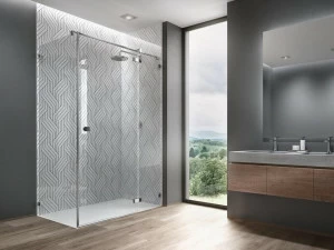 DUSCHOLUX Стеклянная душевая кабина на заказ с дождевиком