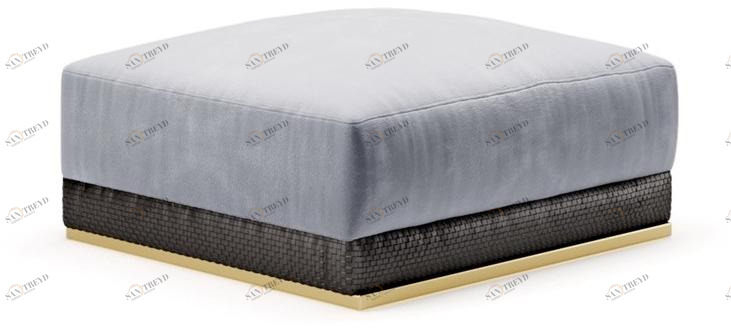 SM Living Couture Прямоугольный бархатный пуф с обивкой Couture Dvn_02_nosch