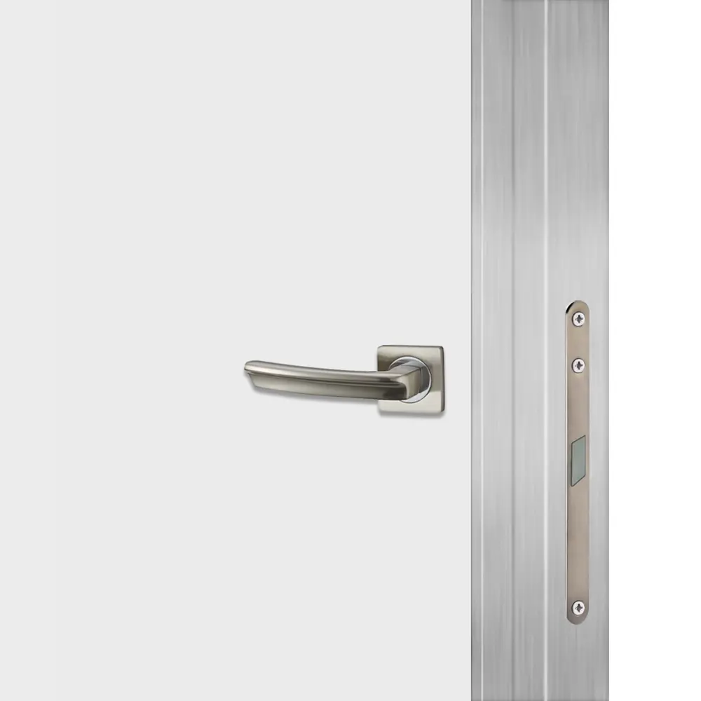 Дверь межкомнатная глухая Invisible 90x220 см цвет белый с замком обратное открытие алюминиевая кромка правая 89433725 STLM-2033858 VELLDORIS  - Вид №2