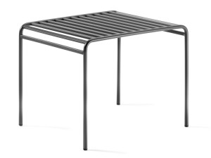 Металлический квадратный низкий журнальный столик