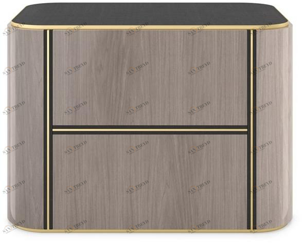 FRATO Прямоугольная тумбочка из дерева с ящиками Kent Ffu020014aba