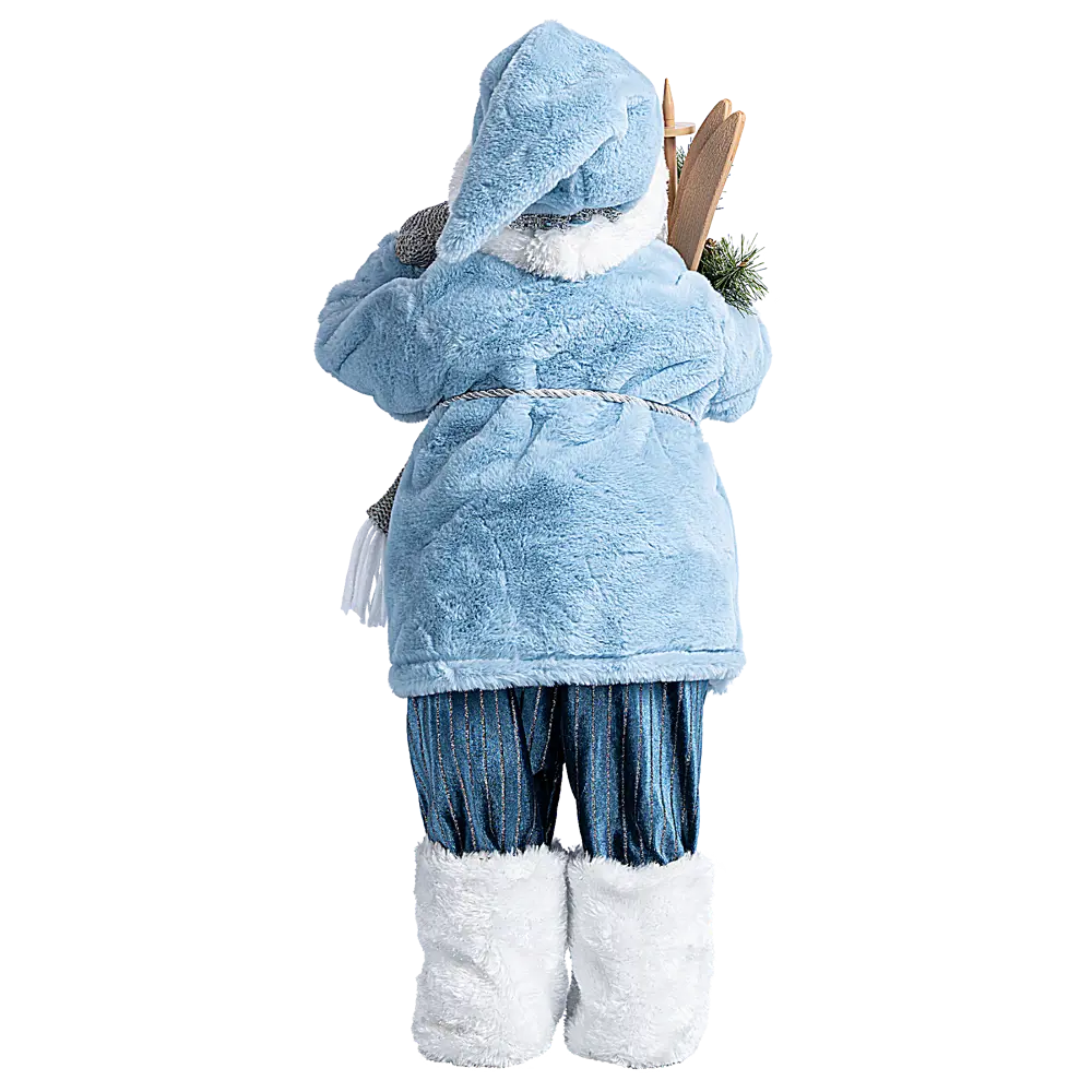 89368054 Декоративная фигура Санта с посохом 22x36 см голубой STLM-1499181 Santreyd Christmas - Вид №4