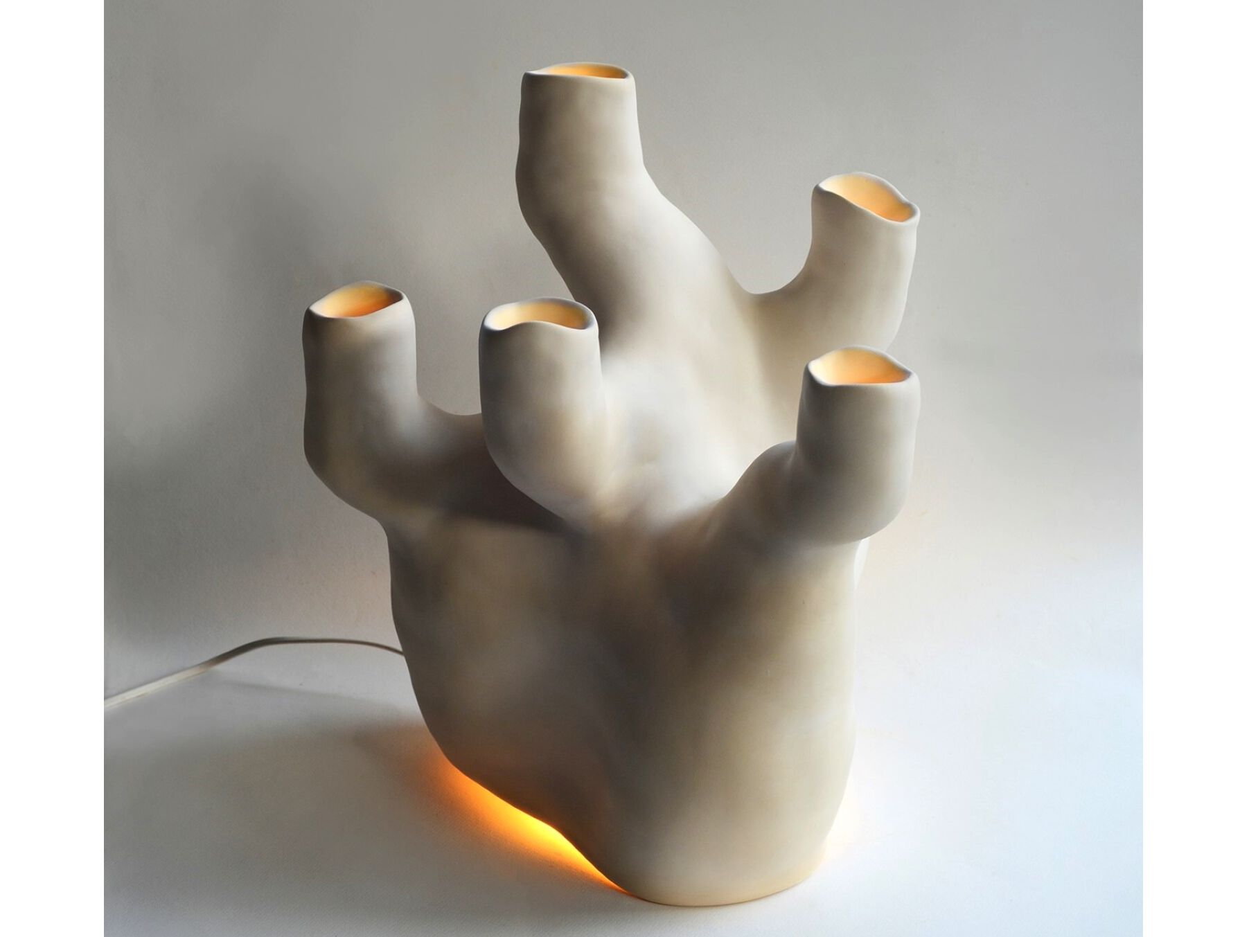 Керамическая настольная лампа ручной работы ICI ET LÀ керамическое освещение ARCH-00115639