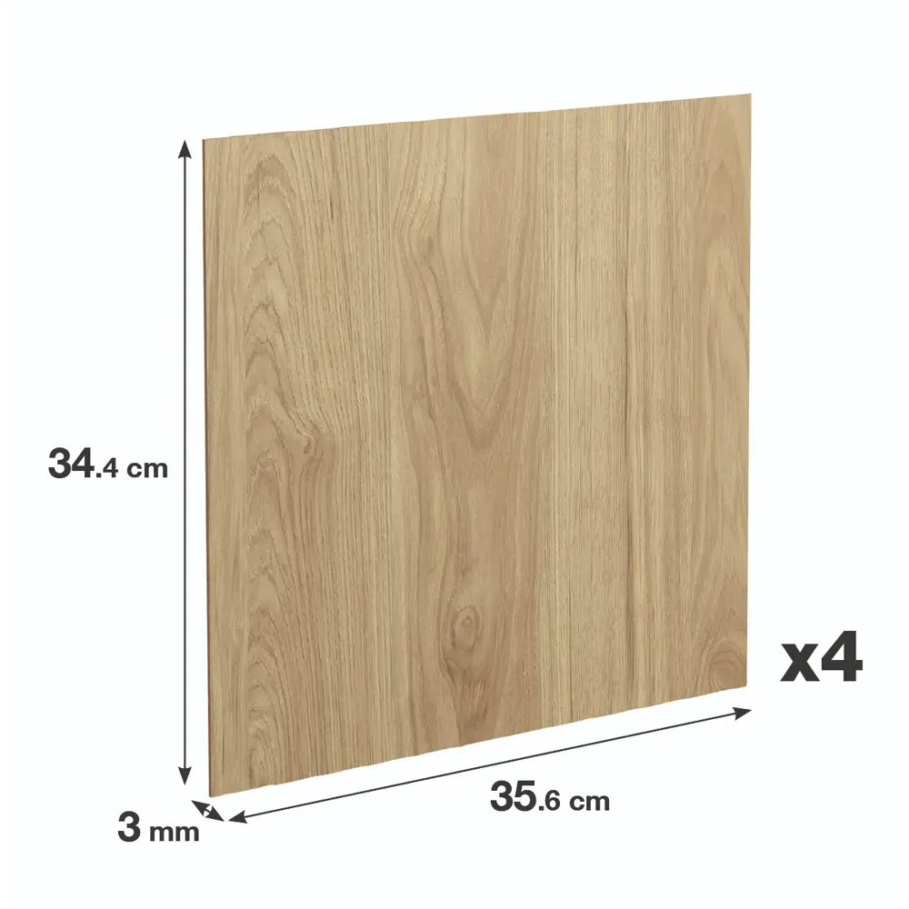 Задняя стенка SPACEO Kub для стеллажа 34.4×34.4 см дуб 82731901 STLM-0034892