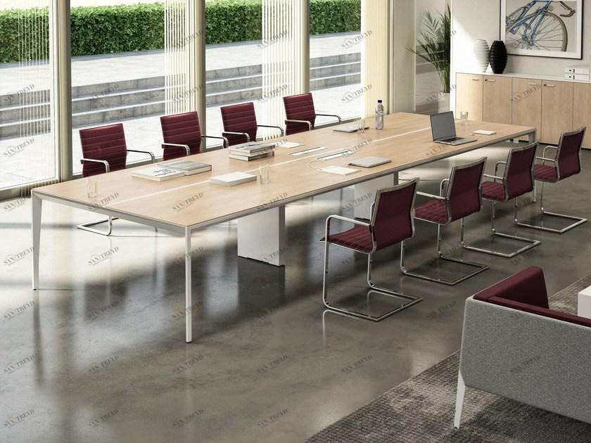 Quadrifoglio Прямоугольный стол для совещаний с системой управления кабелями X5 sun-id-1405577