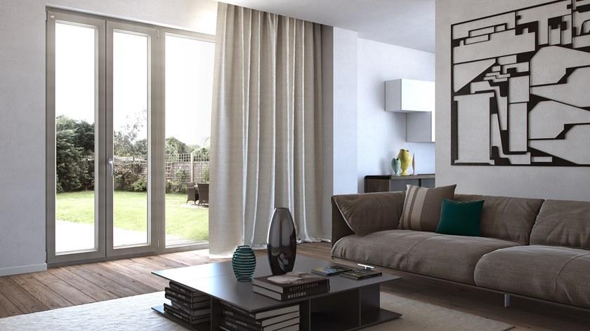 NURITH Французская дверь ПВХ с двойным остеклением sun-id-1414703 - Вид №1