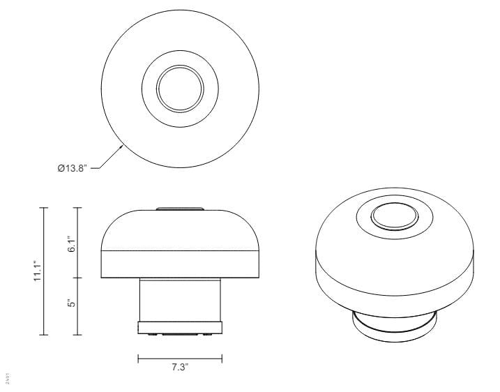 Стеклянная настольная лампа Articolo Studios Роло ARCH-00048610 - Вид №4