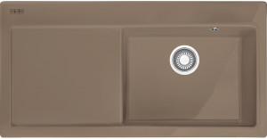 124.0335.855 Best, серия mythos, керамика, мойка mtk 611-100, установка сверху, вентиль-автомат, чаша справа, миндаль Franke Franke Mythos