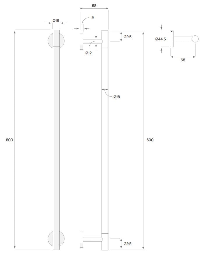 Держатель для полотенец из нержавеющей стали COCOON Maison ARCH-00150509 - Вид №5