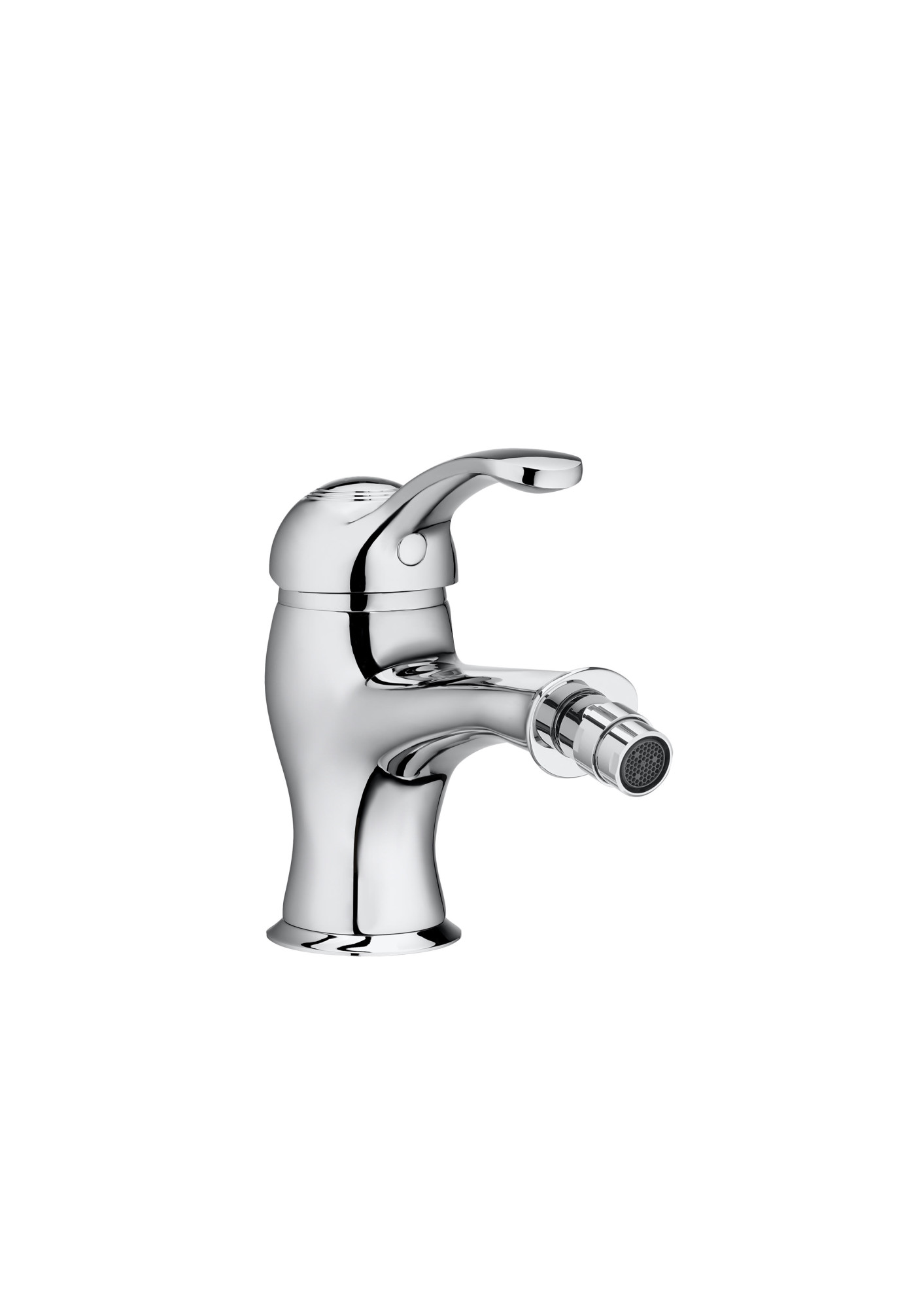 A5A604BC00 Смеситель для биде однорычажный, с шаровым регулятором струи, со сливом клик-клак, гладкий корпус ROCA Carmen