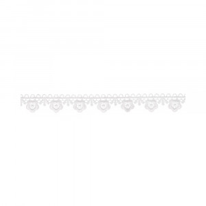 3091 Гипюр 20 мм в пакете Турция белый Gamma