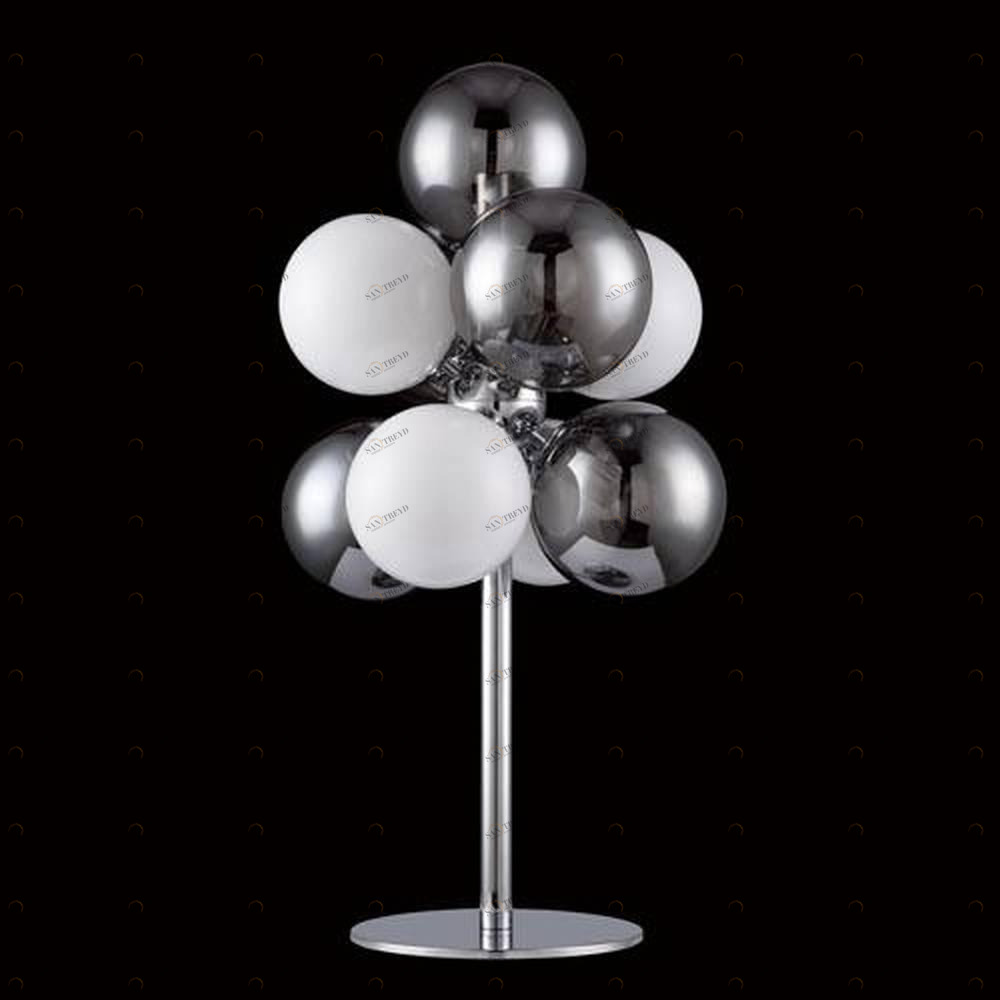 Настольная лампа Crystal Lux Grape LG7 CRYSTAL LUX ИНТЕРЬЕРНЫЕ, НЕОБЫЧНЫЕ 080273 Белый;хром 