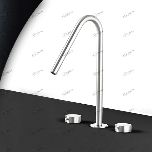 Смеситель для раковины сталь глянцевая Toki Radomonte TKI24L