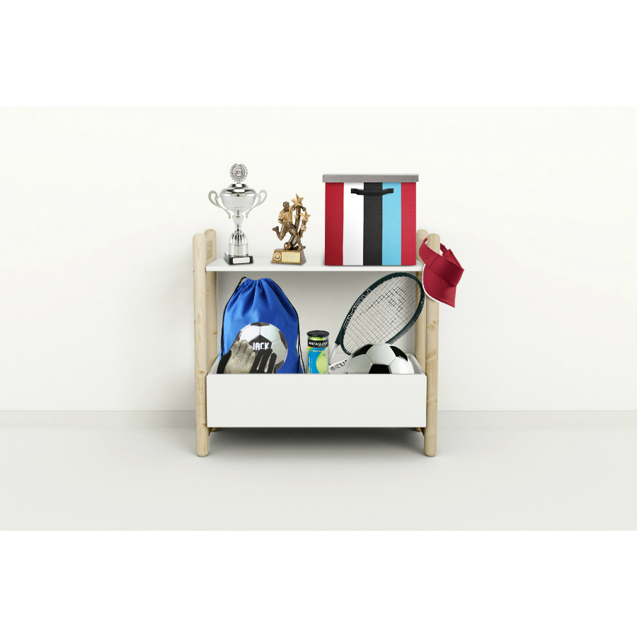 Гарнитур Mini D, 1 полка и 1 ящик-органайзер, лакированный Flexa 812620480 - Вид №2