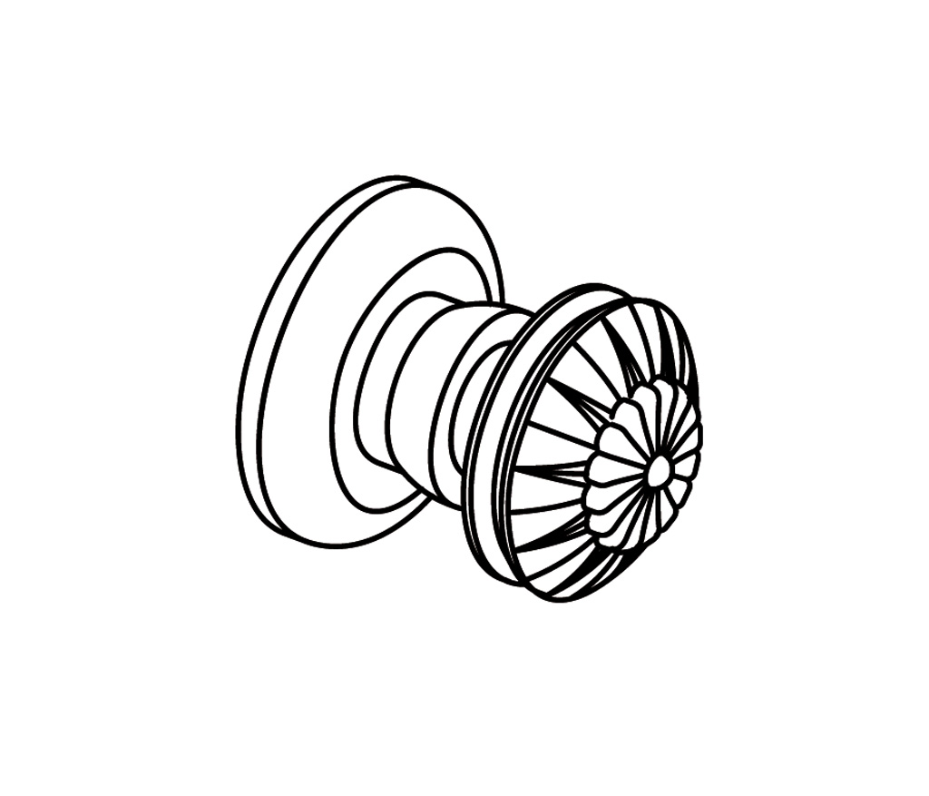 C43-524 C43-524 Ручка и пластина шкафа КЛАССИЧЕСКАЯ ЭЛЕГАНТНОСТЬ Cristal & Bronze ÉLÉGANCE CLASSIQUE  - Вид №1