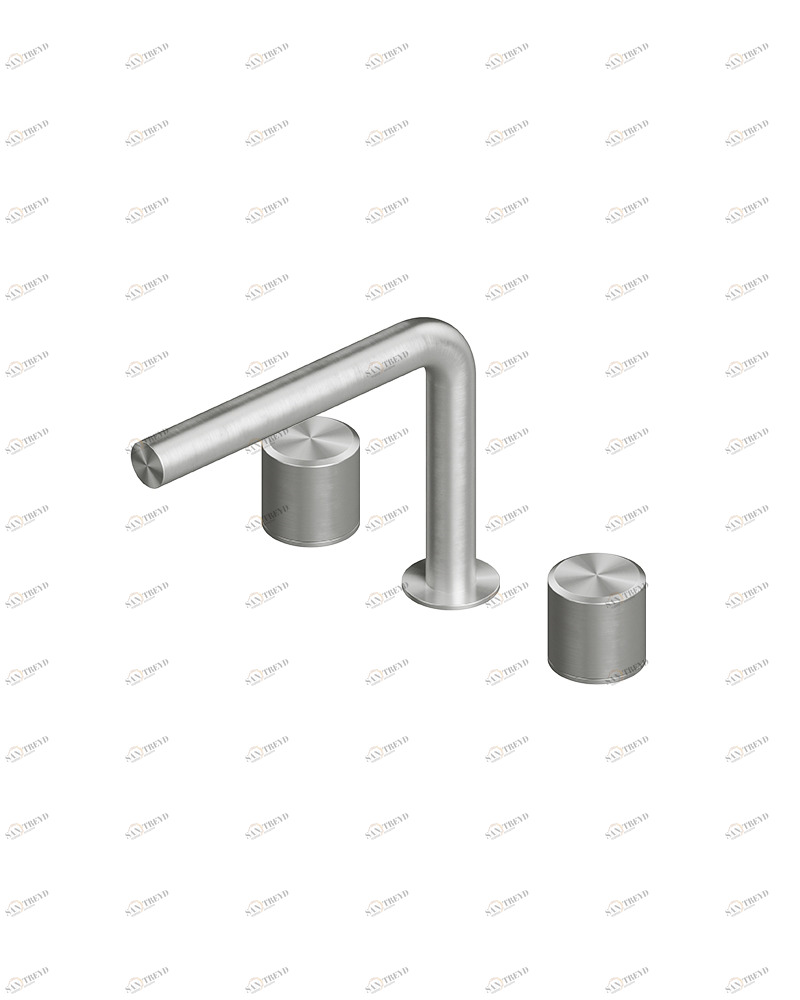 Стерео. 16 07 V. Смеситель с тремя отверстиями Quadrodesign Stereo