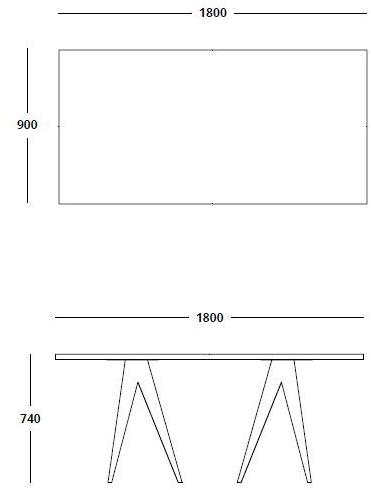 HMD INTERIORS Прямоугольный обеденный стол Aristo sun-id-1358460 - Вид №3