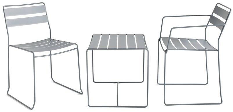 iSimar Садовый стул из стали Portofino 8001 - Вид №1