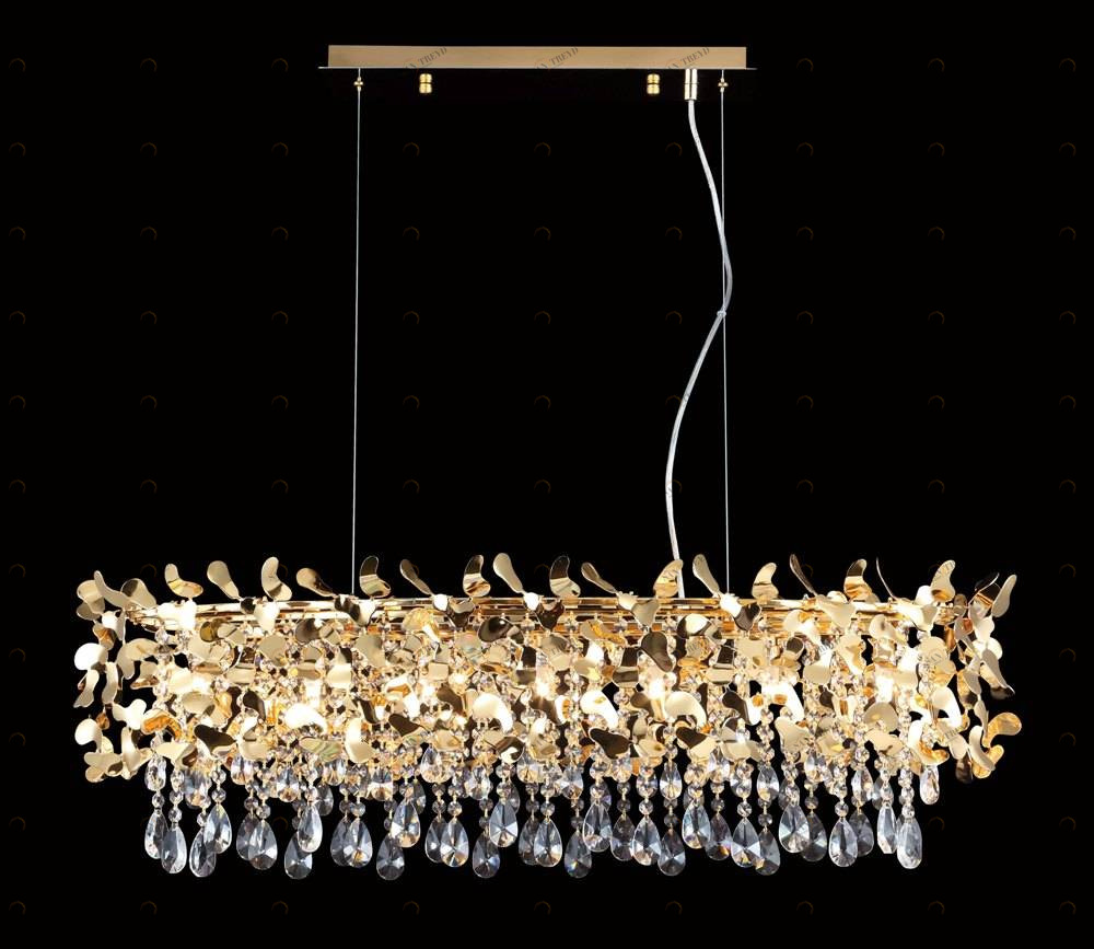 Подвесная люстра Crystal Lux Romeo SP8 Gold L1000 CRYSTAL LUX ДИЗАЙНЕРСКИЕ, ROMEO 056949 Золотой 