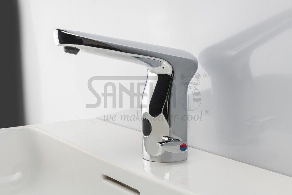 03370 Автоматический смеситель с рычажком для настройки температуры воды, 24 В пост. SANELA  - Вид №3