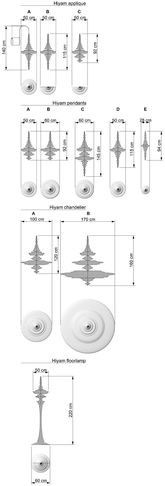 CEDRIMARTINI Люстра из галогенного стекловолокна Hiyam sun-id-1370526 - Вид №6