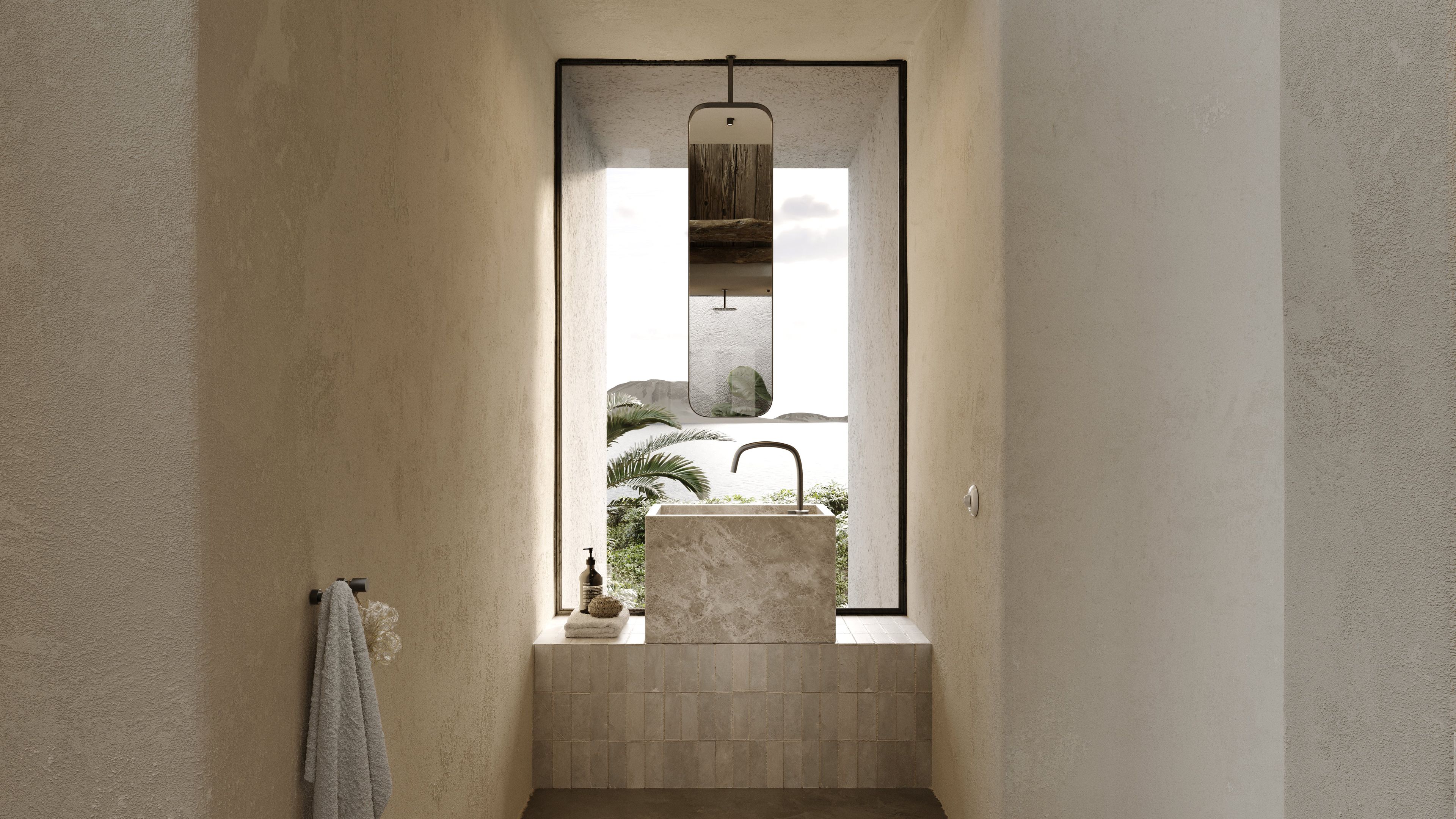 Одиночный подвесной умывальник из натурального камня COCOON Piet Boon ARCH-00052049 - Вид №20