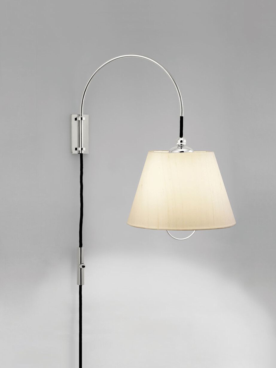 Настенный светильник из металла и шелка Kalmar REIBE ARCH-00006358 - Вид №3