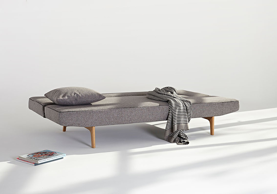 Диван Puzzle Wood с ножками из дуба, серый Innovation Living PUZZLEWOOD521 - Вид №9