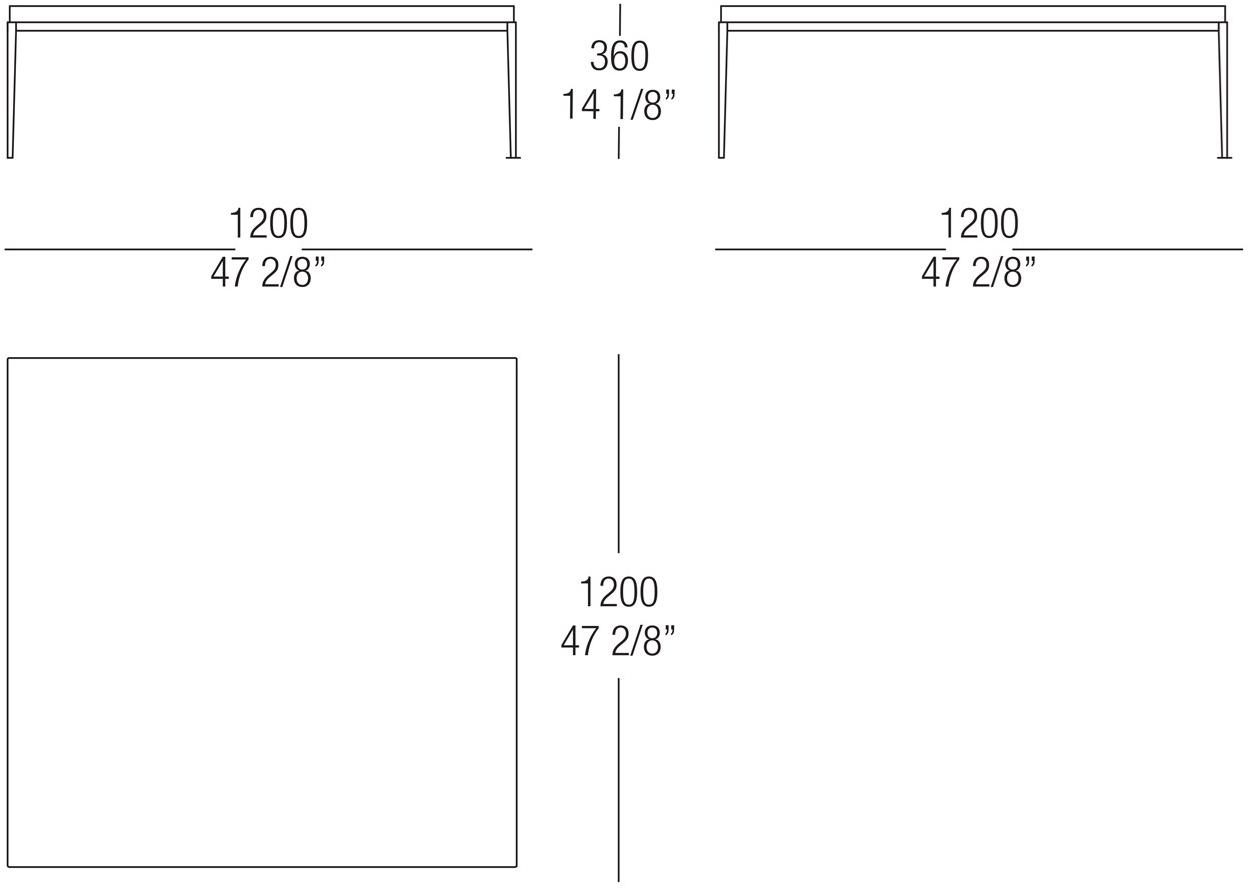 MisuraEmme Журнальный столик квадратный Atelier sun-id-1487309 - Вид №7