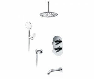 A174868 Thermo Встраиваемый комплект для ванны с верхней душевой насадкой, лейкой и изливом WasserKRAFT