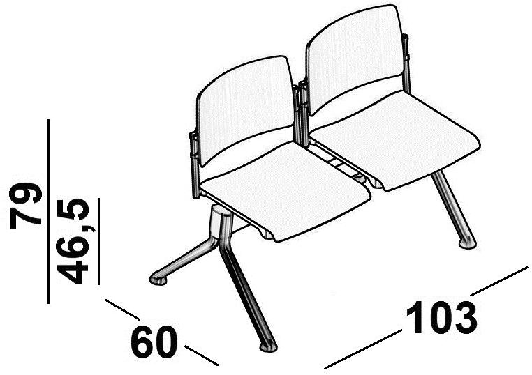 Luxy Сиденье на балке перекрытия из полипропилена Essenziale sun-id-1396565 - Вид №1