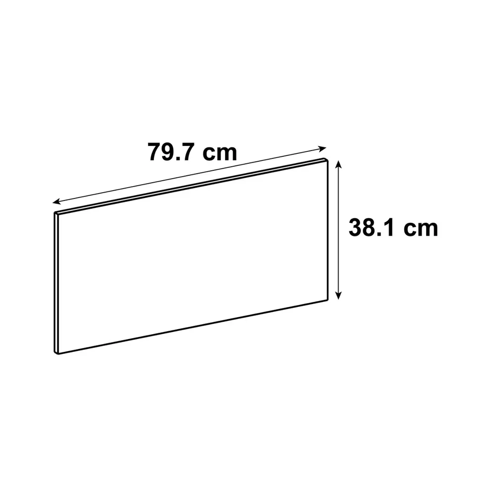 Фасад для кухонного шкафа Пласт 79.7x38.1 см Delinia ID ЛДСП цвет серый 82010211 STLM-2016436 - Вид №6