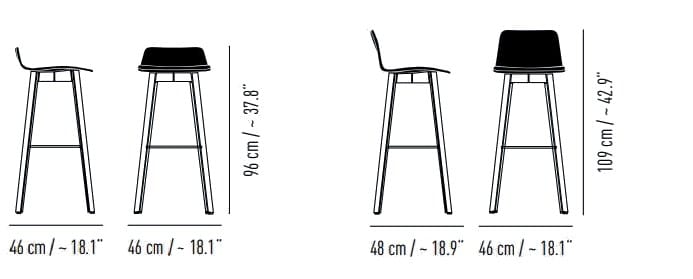 Мягкий барный стул KFF Maverick ARCH-00136480 - Вид №24