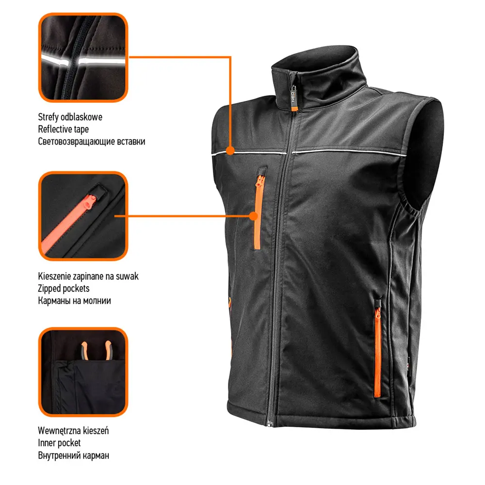 Жилет светоотражающий Neo Softshell, размер L 82775388 STLM-2075349 Neò  - Вид №1