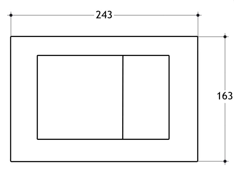 ML.PLC-27.052.CR Клавиша двойная универсальная Migliore Ml.Plc  - Вид №1